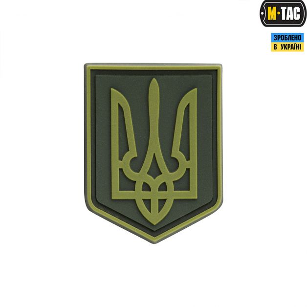 M-Tac нашивка герб Украины ПВХ олива