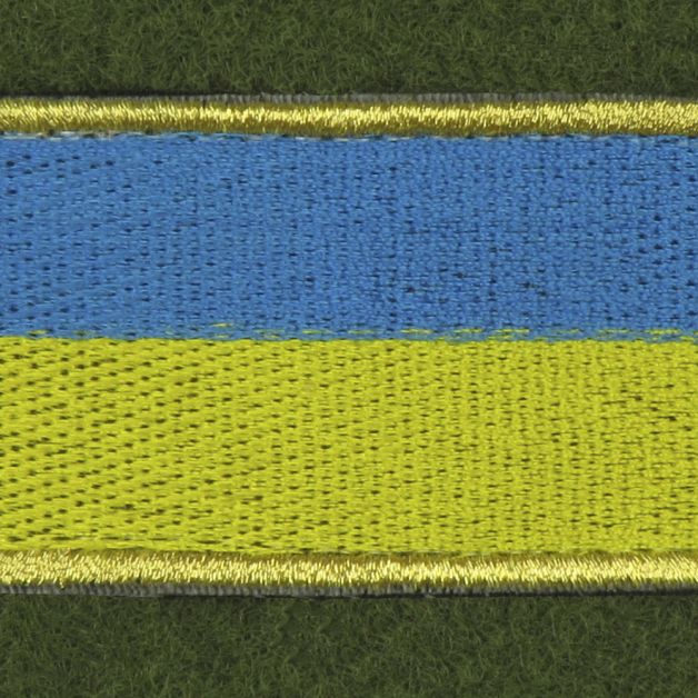 Нашивка на липучці прапор України 65x40