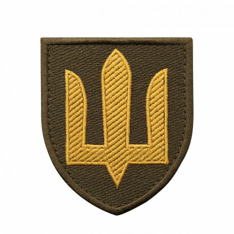 Нашивка Сухопутні війська ЗСУ олива/жовтий