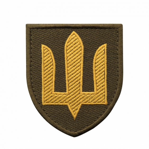 Нашивка Тризуб олива