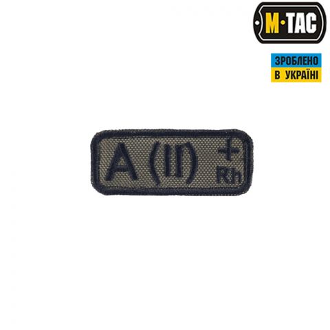 M-Tac нашивка група крові A(II) Rh+ олива
