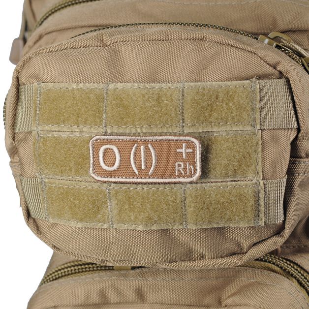 M-Tac нашивка группа крови O(I) Rh+ хаки