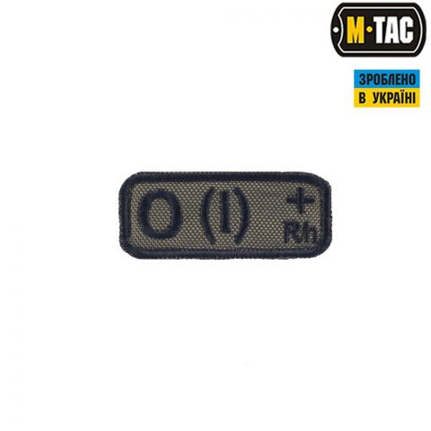 M-Tac нашивка группа крови O(I) Rh+ олива