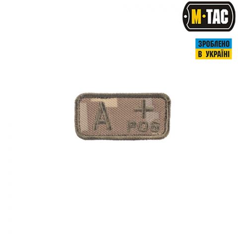 M-Tac нашивка группа крови A+ Pos MM14