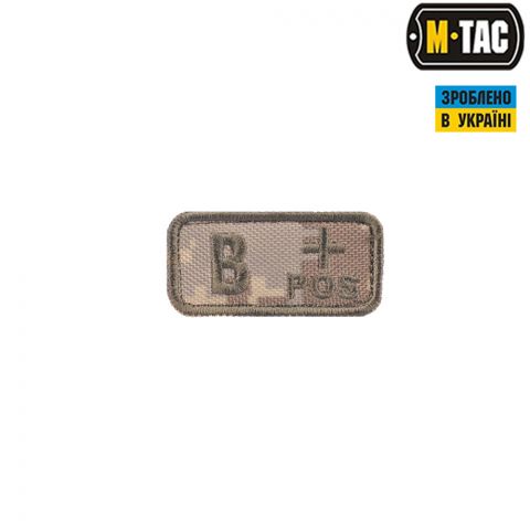 M-Tac нашивка группа крови B+ Pos MM14