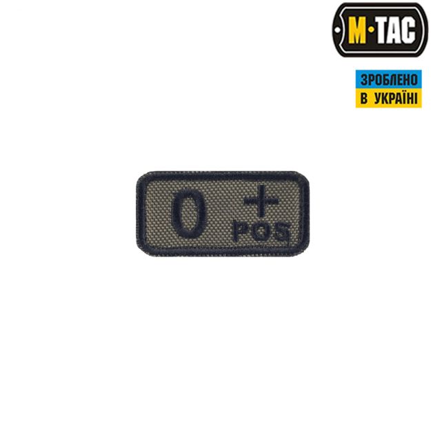 M-Tac нашивка группа крови O+ Pos олива