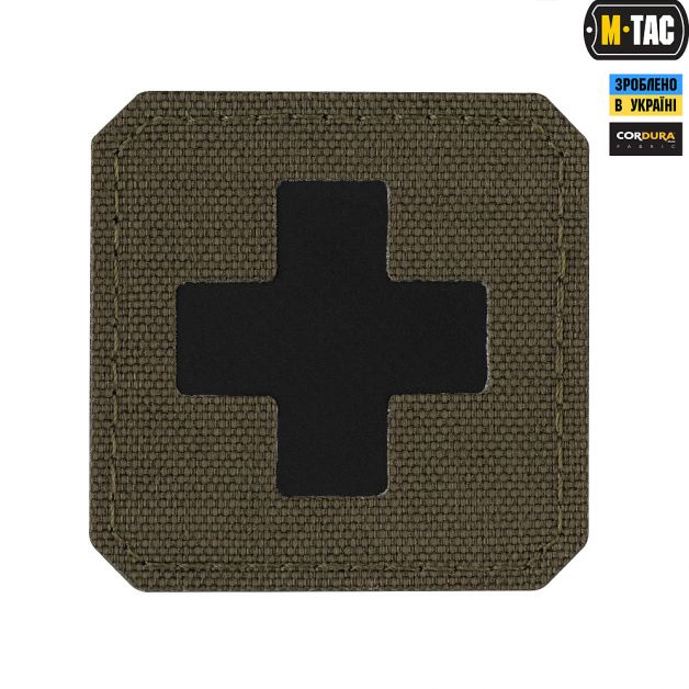 M-Tac нашивка Medic Cross Laser Cut Ranger Green/Black