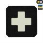 M-Tac нашивка Medic Cross Laser Cut Black/светонакопитель