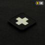 M-Tac нашивка Medic Cross Laser Cut Black/светонакопитель
