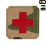 M-Tac нашивка Medic Cross Laser Cut Red/Multicam