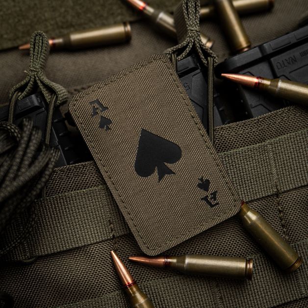 M-Tac нашивка Ace of Spades Laser Cut Ranger Green/Black