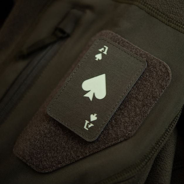 M-Tac нашивка Ace of Spades Laser Cut светонакопитель/Ranger Green