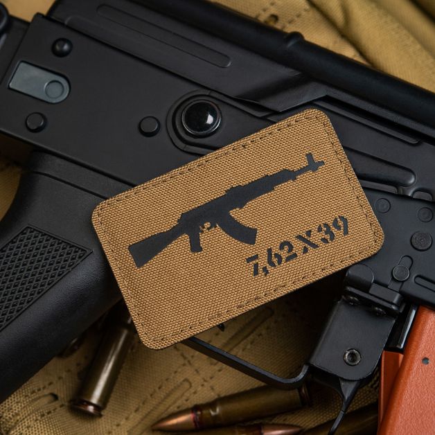 M-Tac нашивка AKM 7,62х39 Laser Cut Coyote/Black
