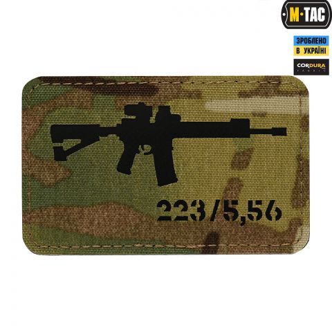 M-Tac нашивка AR-15 223/5,56 Laser Cut Multicam/Black