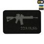 M-Tac нашивка AR-15 223/5,56 Laser Cut Grey/Black