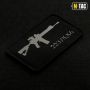 M-Tac нашивка AR-15 223/5,56 Laser Cut Grey/Black