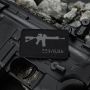 M-Tac нашивка AR-15 223/5,56 Laser Cut Grey/Black