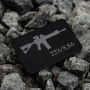 M-Tac нашивка AR-15 223/5,56 Laser Cut Grey/Black