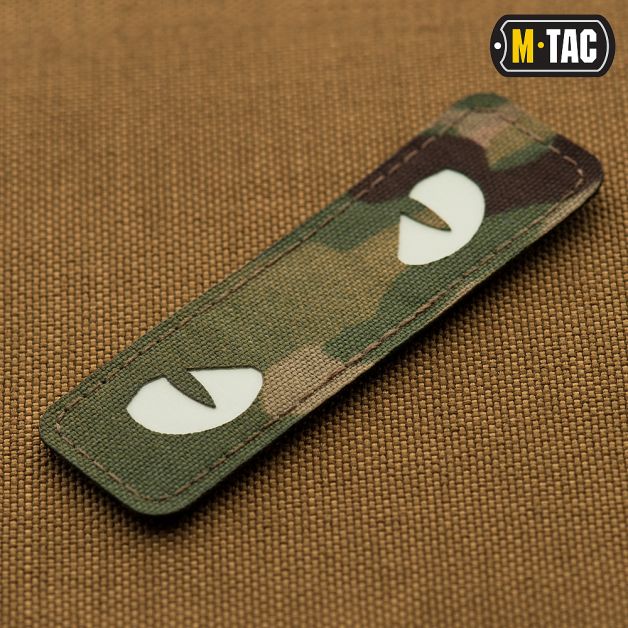 M-Tac нашивка Cat Eyes Laser Cut светонакопитель/Multicam