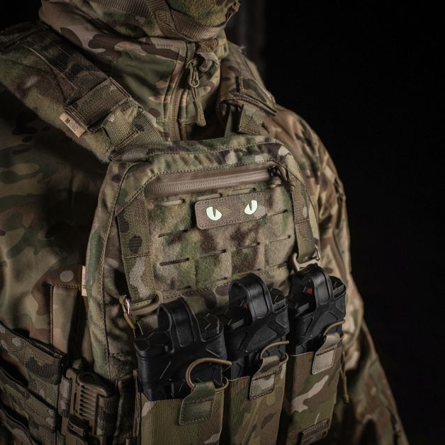 M-Tac нашивка Cat Eyes Laser Cut светонакопитель/Multicam