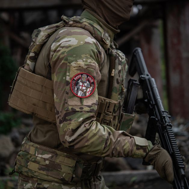 M-Tac нашивка Deus Vult (жаккард)