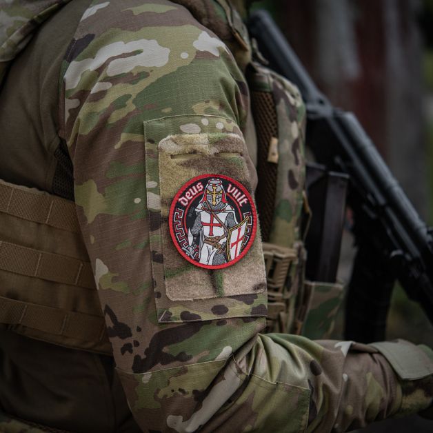 M-Tac нашивка Deus Vult (жаккард)