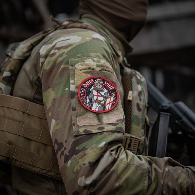M-Tac нашивка Deus Vult (жаккард)