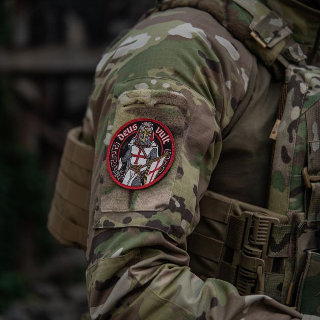 M-Tac нашивка Deus Vult (жаккард)