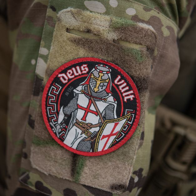M-Tac нашивка Deus Vult (жаккард)