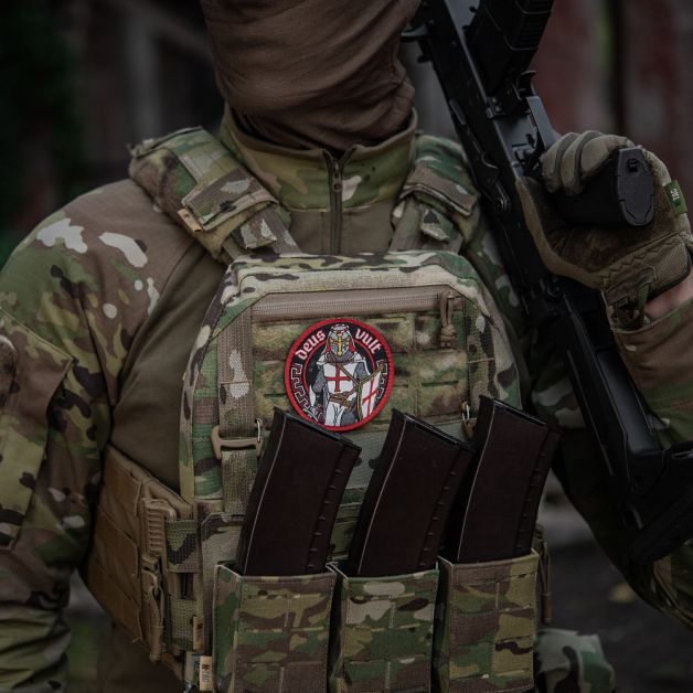M-Tac нашивка Deus Vult (жаккард)