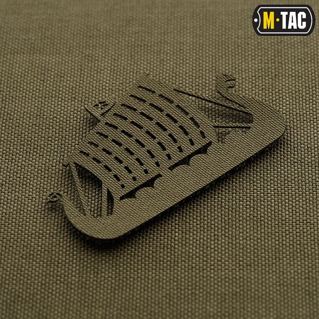 M-Tac нашивка Драккар скрізна Laser Cut Ranger Green