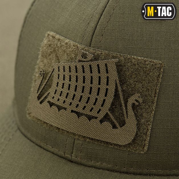 M-Tac нашивка Драккар скрізна Laser Cut Ranger Green