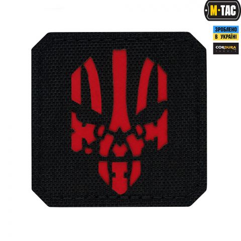 M-Tac нашивка Месник Laser Cut Black/Red