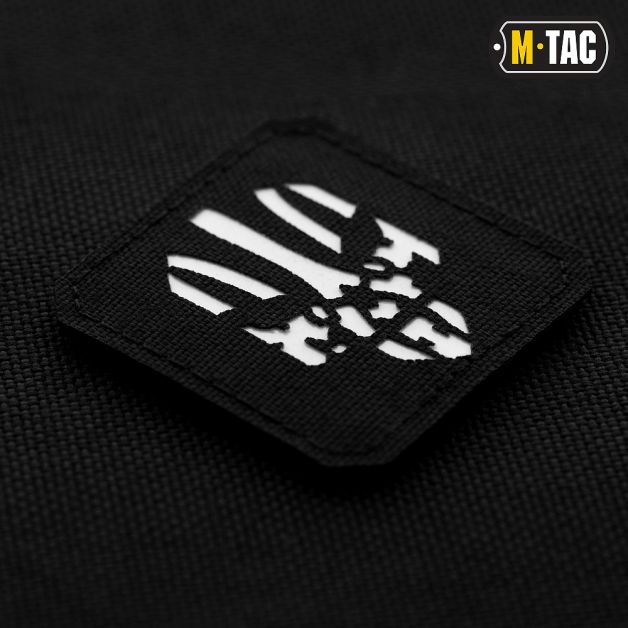 M-Tac нашивка Месник Laser Cut светонакопитель/Black