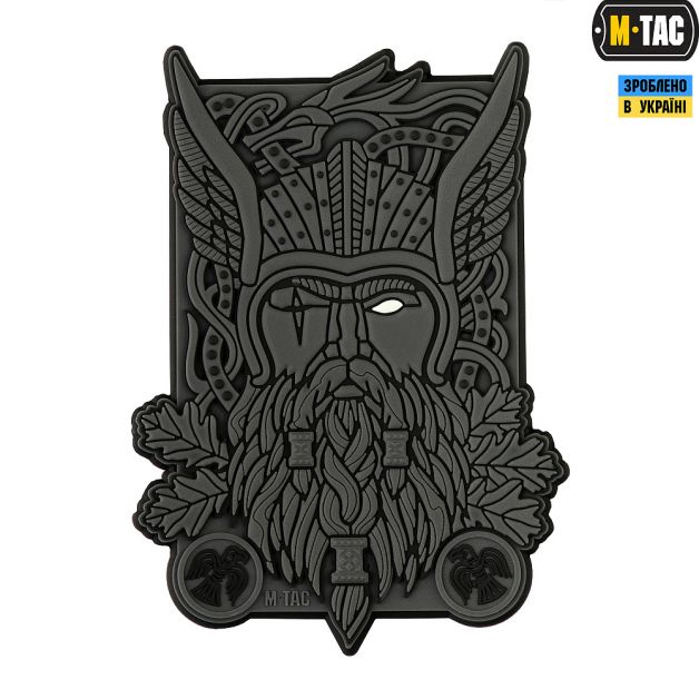 M-Tac нашивка Odin 3D ПВХ темно-серая