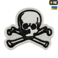 M-Tac нашивка Old Skull біла