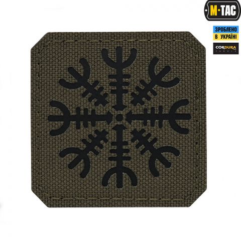 M-Tac нашивка шолом Жаху Laser Cut Ranger Green/Black