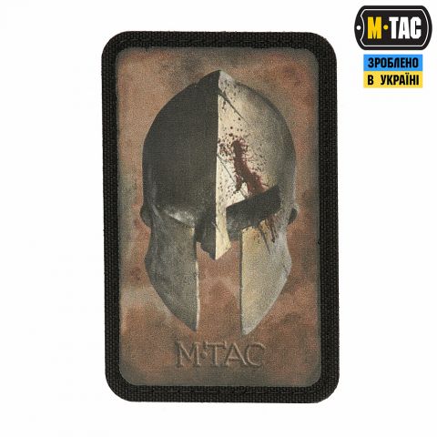 M-Tac нашивка Spartan Helmet Coyote/Black