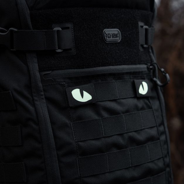 M-Tac нашивка Tiger Eyes Laser Cut (пара) Black