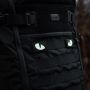 M-Tac нашивка Tiger Eyes Laser Cut (пара) Black