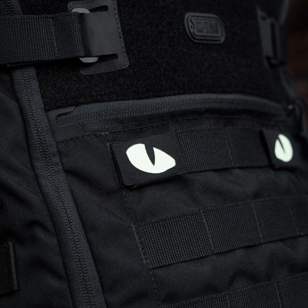 M-Tac нашивка Tiger Eyes Laser Cut (пара) Black