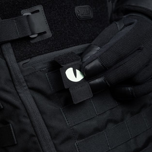 M-Tac нашивка Tiger Eyes Laser Cut (пара) Black