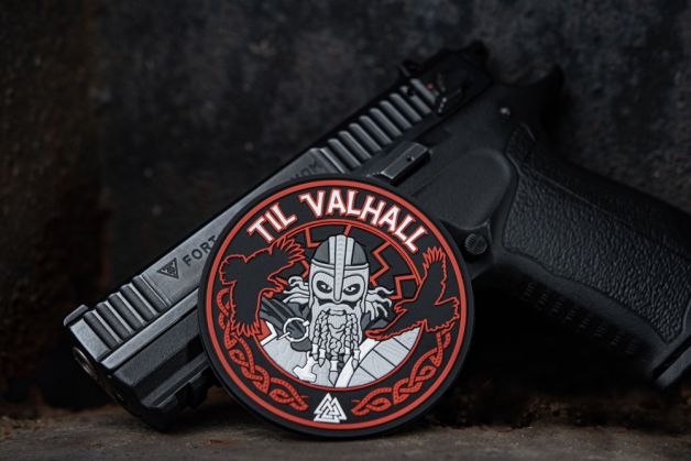 M-Tac нашивка Til Valhall PVC Red/Black