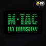 M-Tac нашивка UA Division Laser Cut Black/світлонакопичувач