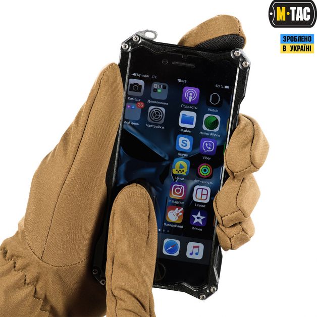 M-Tac перчатки Winter Soft Shell Coyote