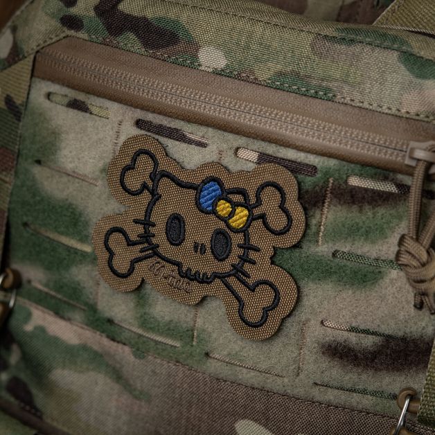 M-Tac нашивка KITTY контур (вышивка) Coyote