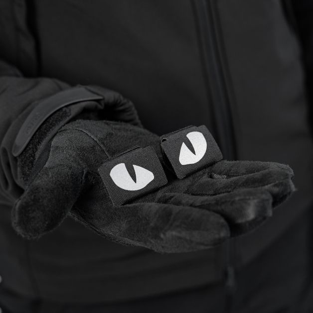 M-Tac нашивка Tiger Eyes Laser Cut (пара) Reflective Black