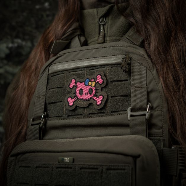 M-Tac нашивка KITTY (вышивка) Pink/Ranger Green