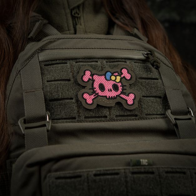 M-Tac нашивка KITTY (вышивка) Pink/Ranger Green