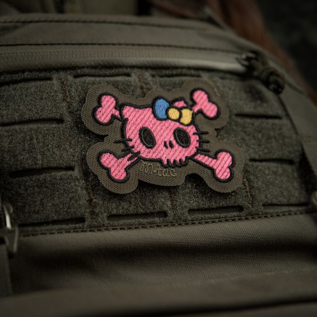 M-Tac нашивка KITTY (вышивка) Pink/Ranger Green